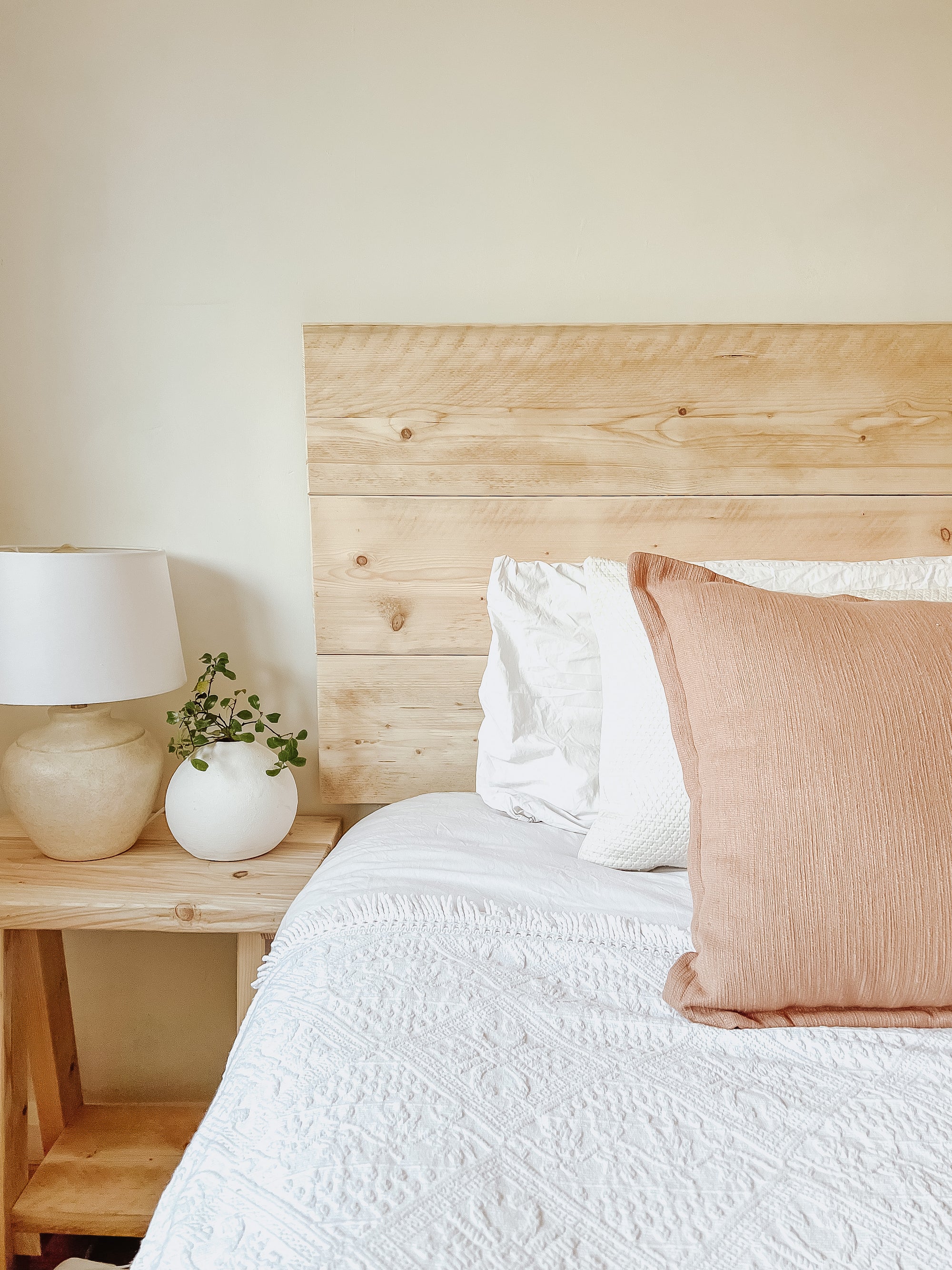 Rustic wooden headboard Natural wood Handmade reclaimed wood head board for bed vintage grey limed vintage - Coastal Range