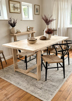 The Haven Dining Table | Handmade Rustic Reclaimed Wood | Sizes 100cm - 250cm | Farmhouse Refectory Style