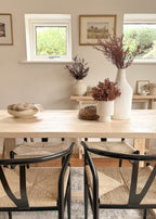 The Haven Dining Table | Handmade Rustic Reclaimed Wood | Sizes 100cm - 250cm | Farmhouse Refectory Style