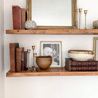 Wooden Floating Shelf Wood Reclaimed Rustic Pine Chunky Industrial Oak Solid wall Shelves brackets Shelving Wall Wooden Display Handmade