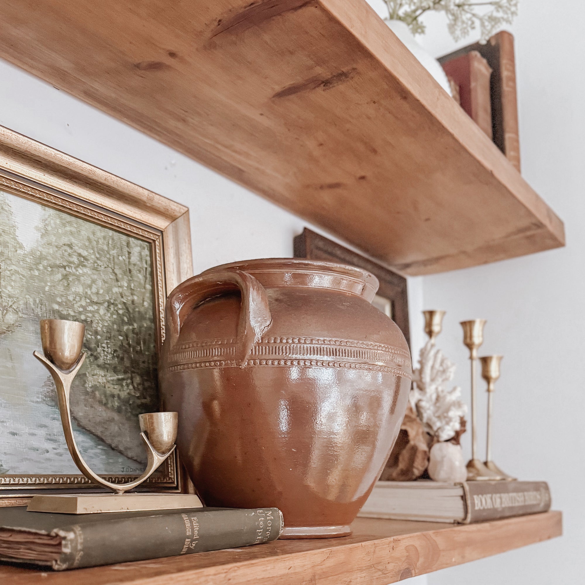 Wooden Floating Shelf Wood Reclaimed Rustic Pine Chunky Industrial Oak Solid wall Shelves brackets Shelving Wall Wooden Display Handmade