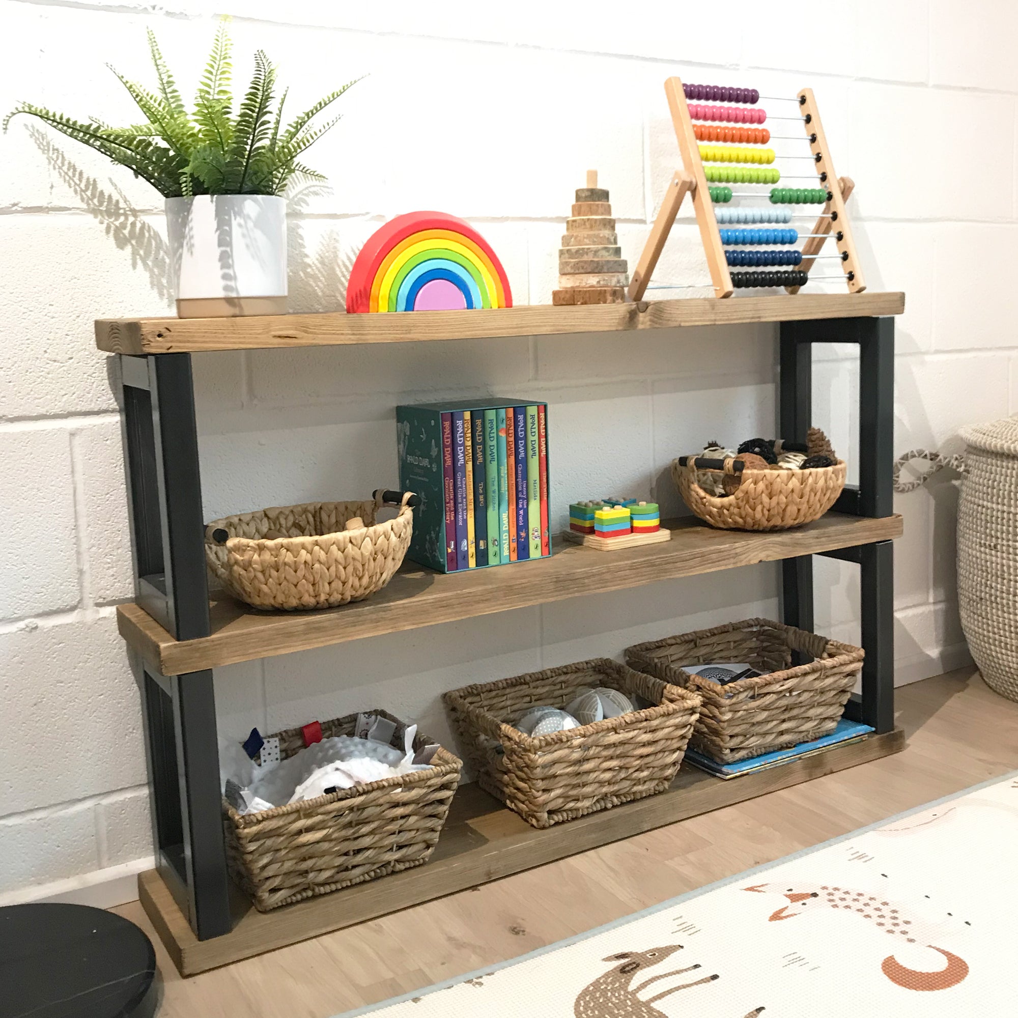Childrens toy deals storage shelves