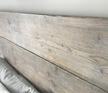 Load image into Gallery viewer, Headboard Wooden Grey Scandi Bed Wood Limed Solid Bedroom Double Rustic Gray Reclaimed King Chunky Single Scandinavian White.
