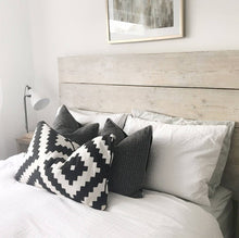 Load image into Gallery viewer, Headboard Wooden Grey Scandi Bed Wood Limed Solid Bedroom Double Rustic Gray Reclaimed King Chunky Single Scandinavian White.
