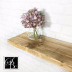 Wooden Floating Shelf Wood Reclaimed Rustic Pine Chunky Industrial Oak Solid wall Shelves brackets Shelving Wall Wooden Display Handmade.