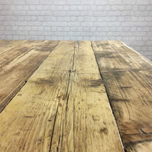 Load image into Gallery viewer, Rustic Dining table Industrial 6 8 Seater Solid Reclaimed Wood Metal Bar Cafe Restaurant Furniture Steel Handmade in Britain ALL SIZES.
