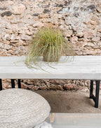 Outdoor Garden Table Wooden Set Dining Grey Solid Wood Bench Piece Patio Furniture 6 8 seater 10 12 Oak Bistro Acacia Teak.