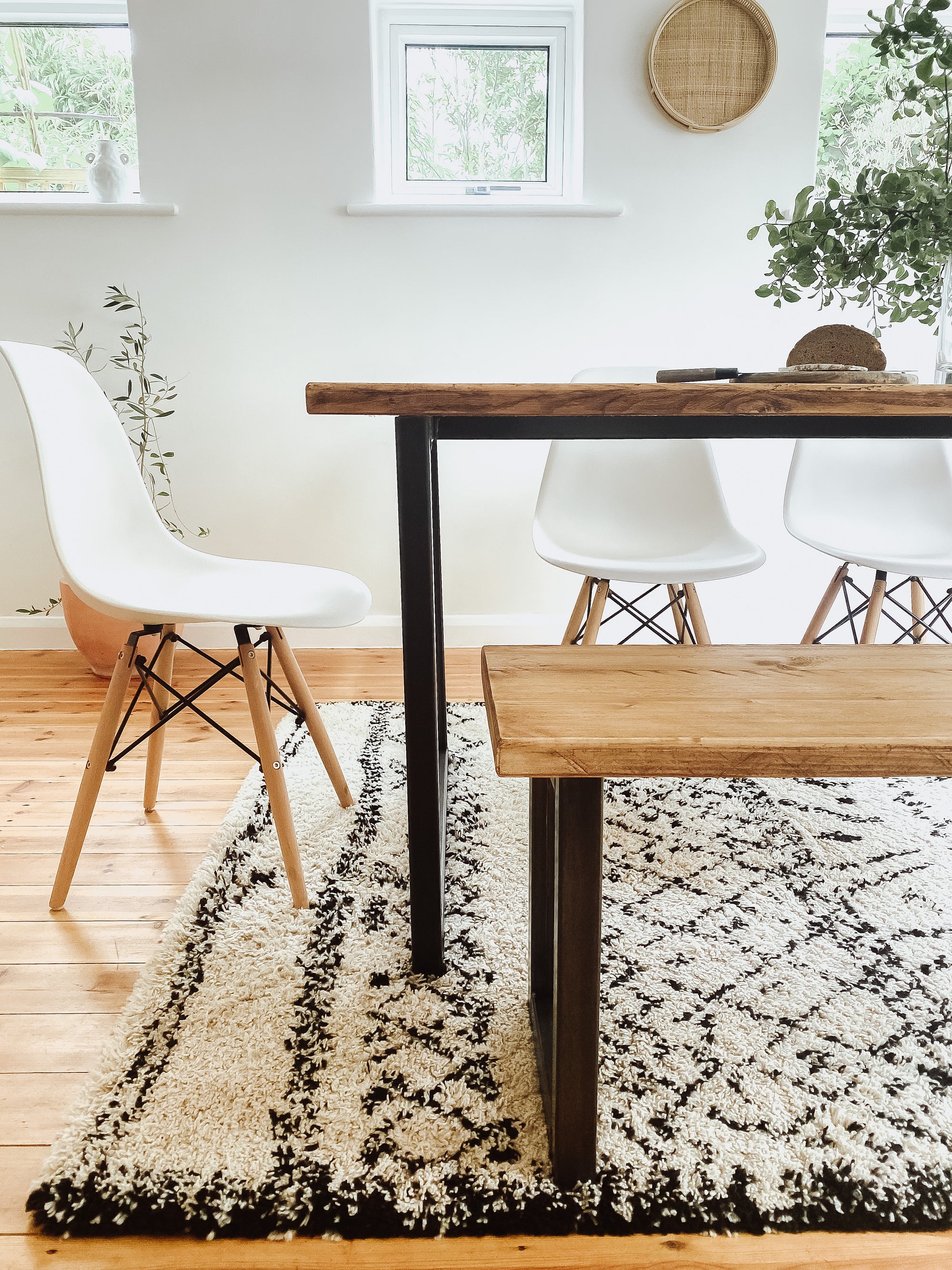 Industrial Dining Table Rustic Solid Wood Reclaimed Kitchen