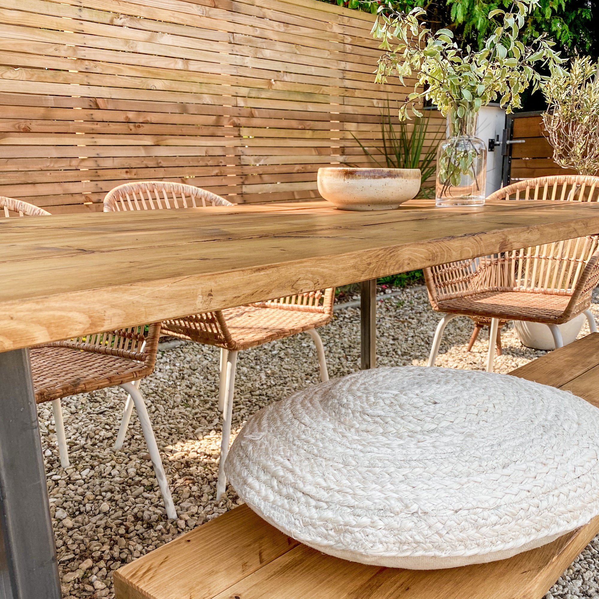 Garden table outdoor dining set picnic bench Patio Furniture Wooden Small Bistro Oak 6 seater and chairs Acacia 