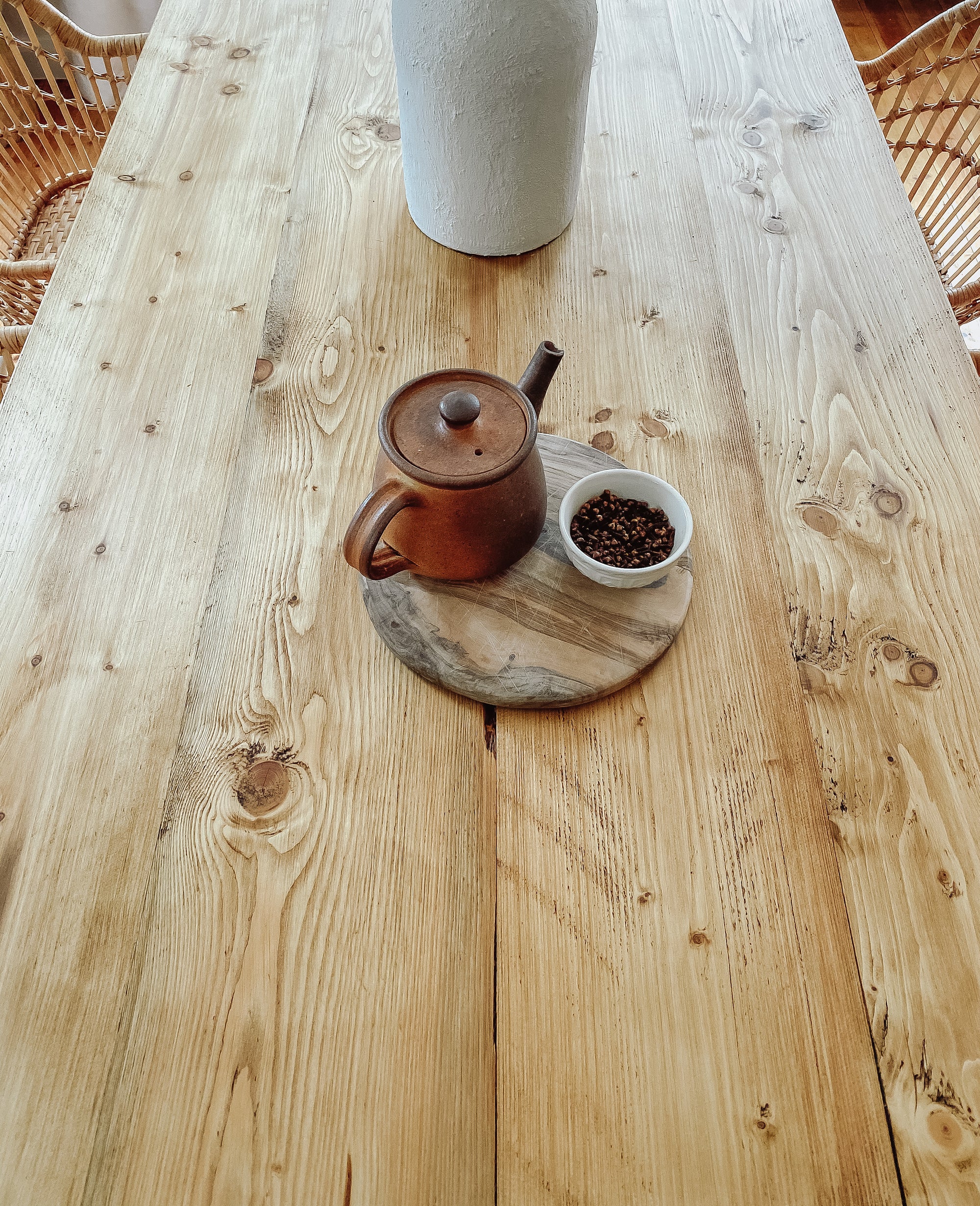 Industrial Dining Table Rustic Solid Wood Reclaimed Kitchen