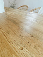 Industrial Dining Table Rustic Solid Wood Reclaimed Kitchen