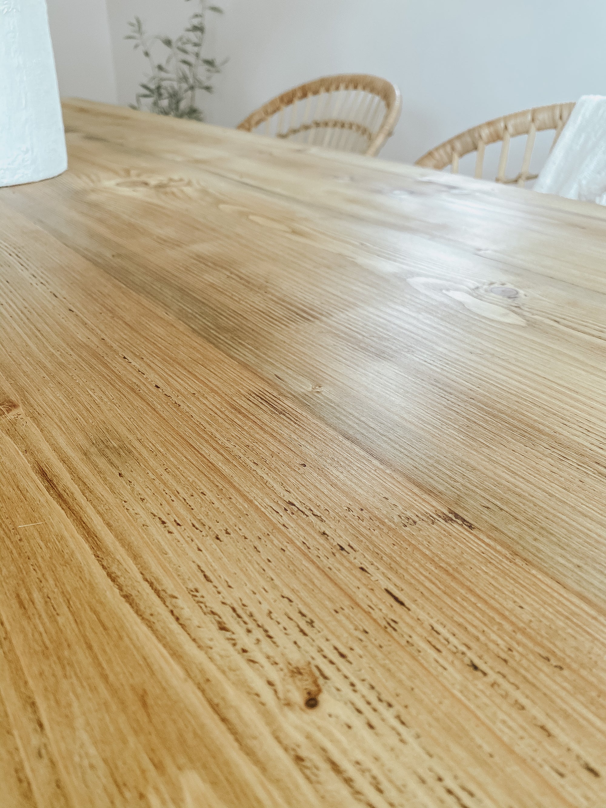Industrial Dining Table Rustic Solid Wood Reclaimed Kitchen