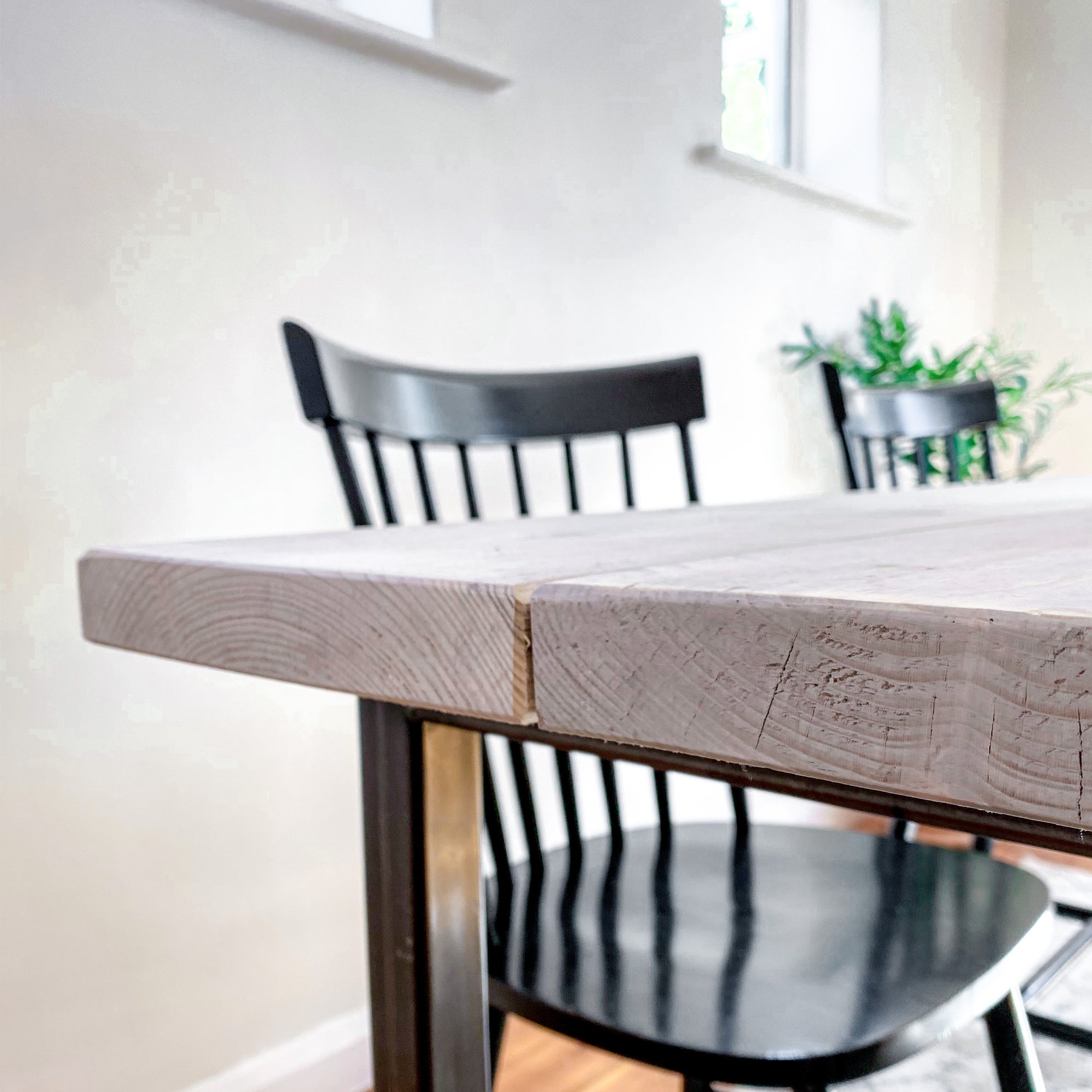 Grey Trestle Dining Table Wooden Kitchen Set Solid Wood Bench Chairs 4 Seat 8 Seater