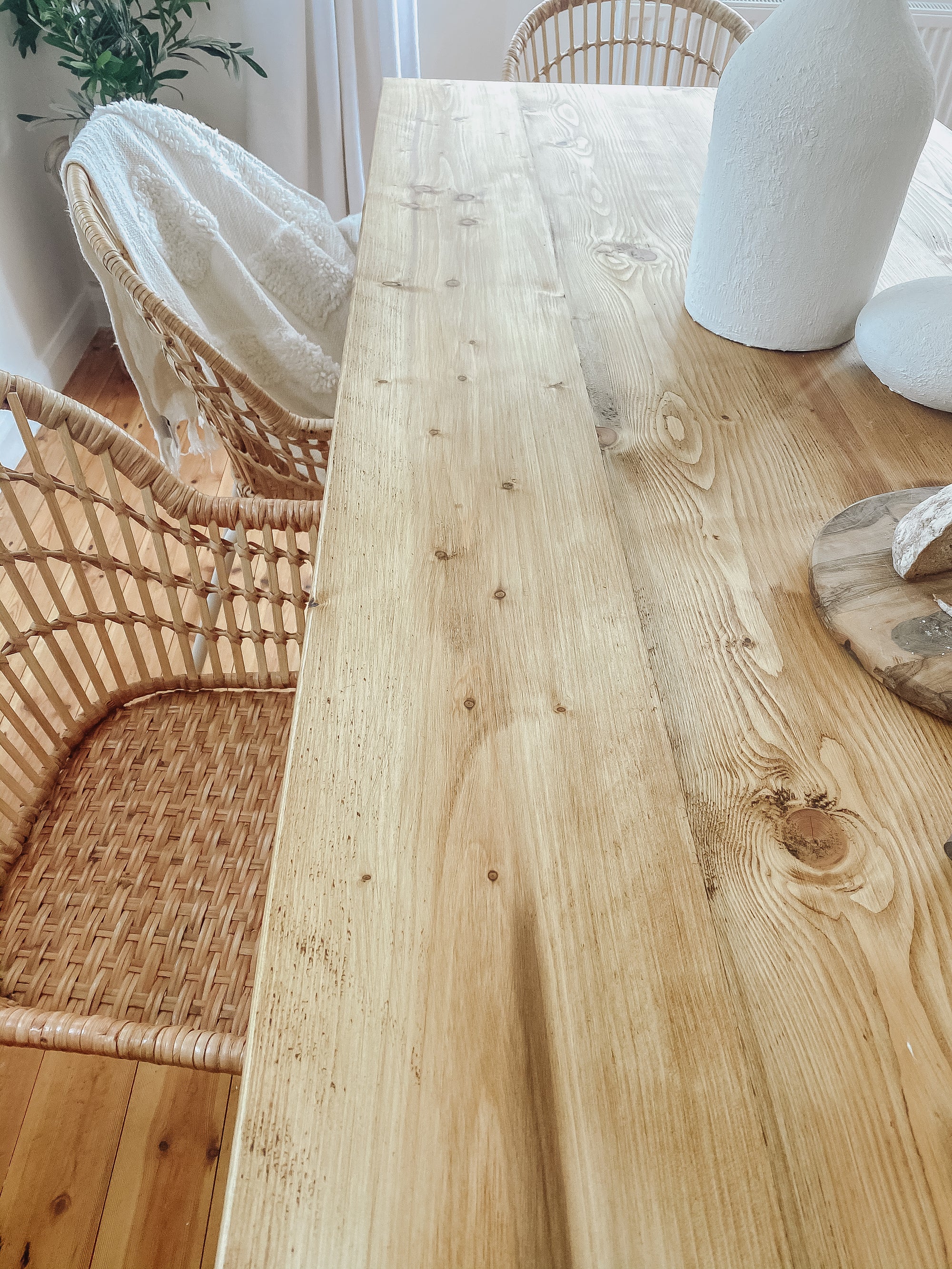 Industrial Dining Table Rustic Solid Wood Reclaimed Kitchen